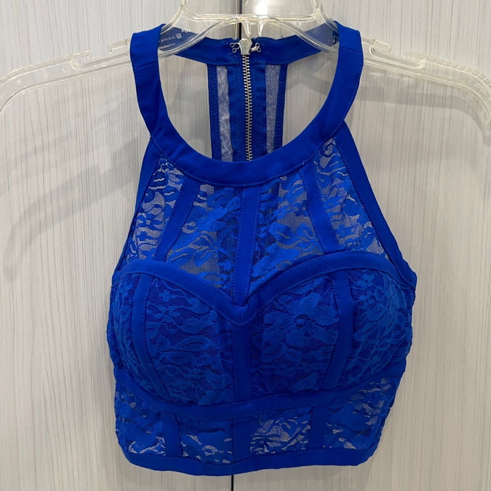 Bright Blue Crop Top